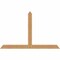 Ekena Millwork Portland Timber Gable Bracket, Western Red Cedar, 84"W x 53"H x 1 1/2"D x 5 1/2"F, 15/12 Pitch GBW084X53X0206POR00SWR - alternate 1